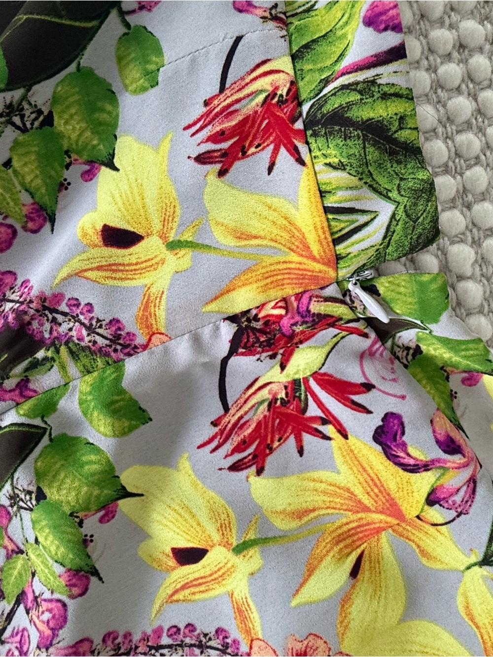 Astr Pink Purple Floral Print Scarf - Picture 4 of 9